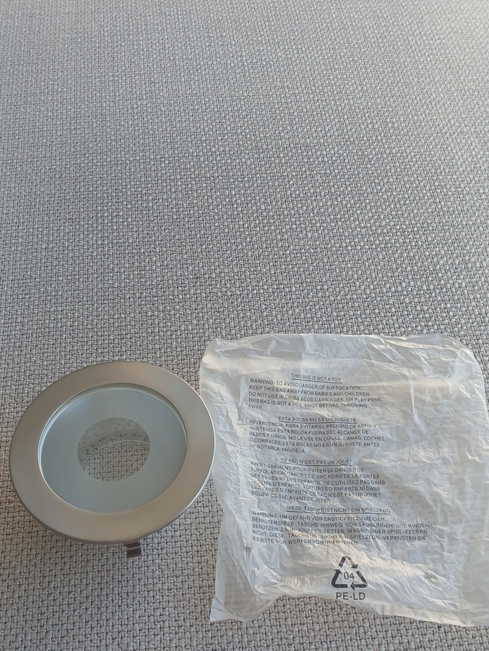 5 Round Recessed LED Trim in Brushed Nickel